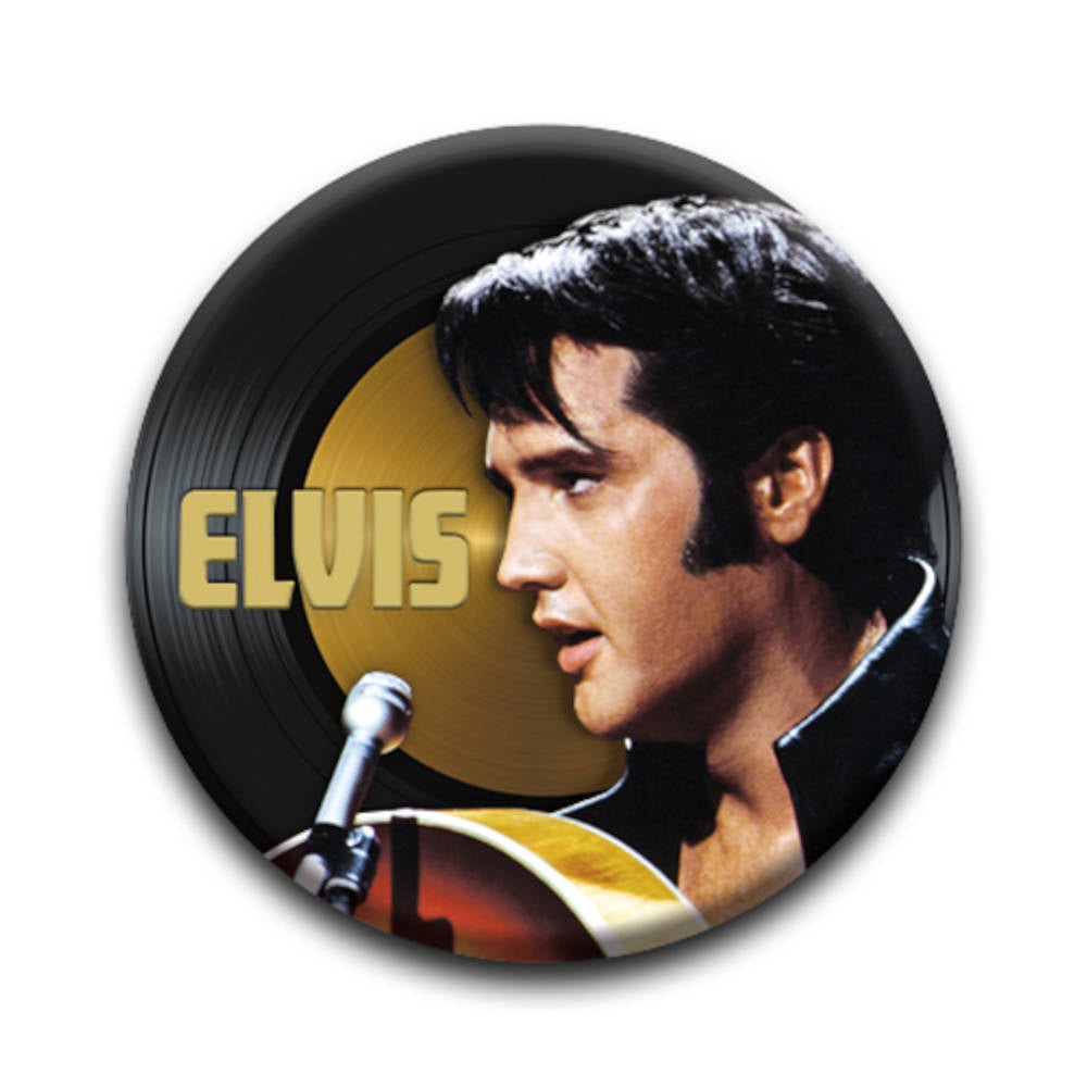 ELVIS PRESLEY エルヴィスプレスリー (生誕 90周年 ) - Microphone / バッジ - PGS